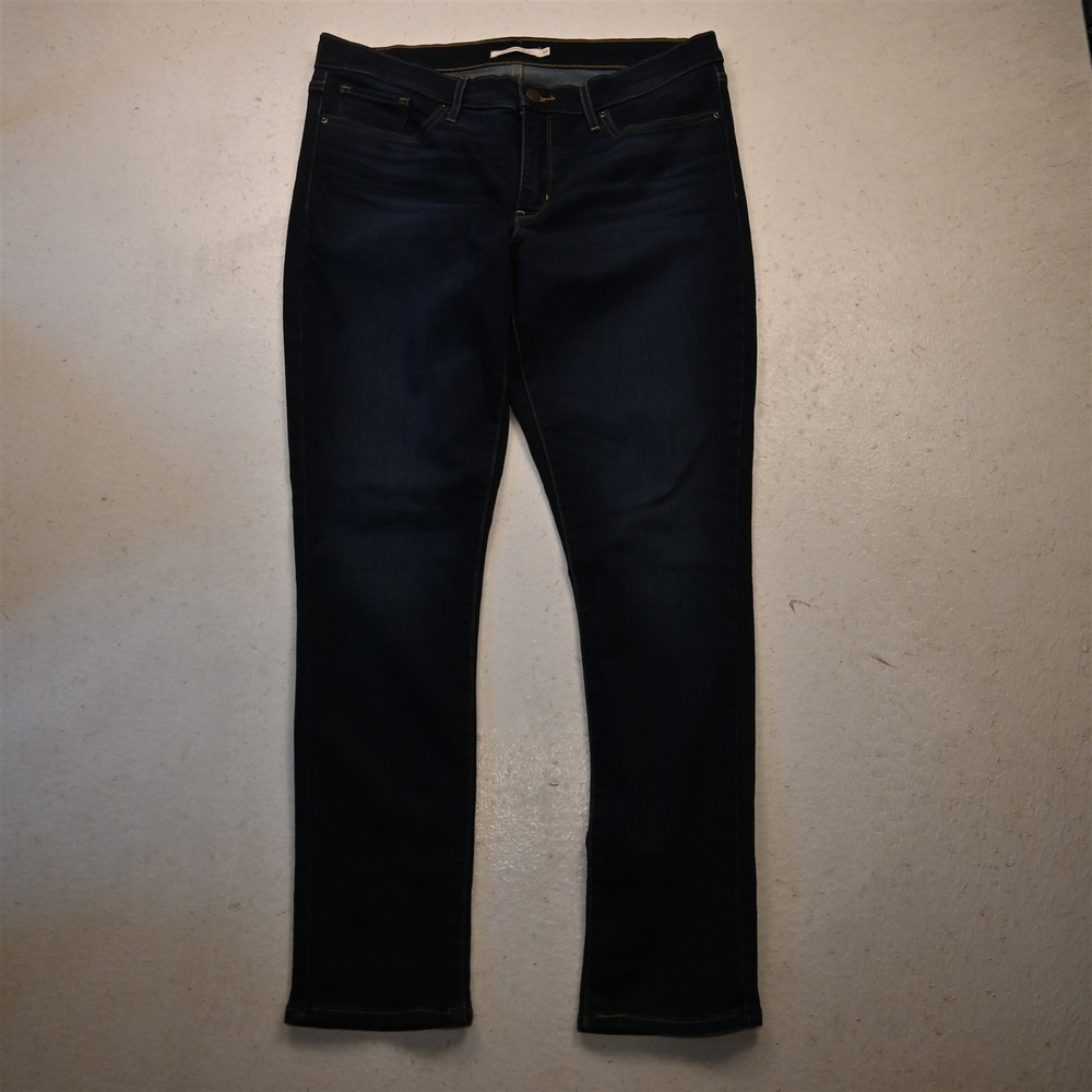 Levis 32 High Rise 211 Shaping Skinny Rinse Stretch Denim Womens Jeans